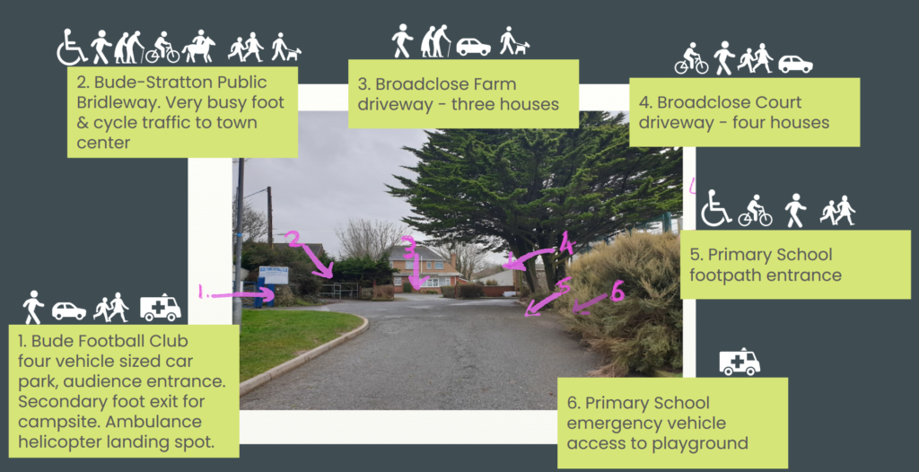 An image of the top of Broadclose Hill. Lots of junctions. 